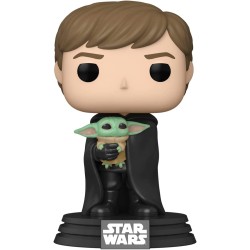 Figura POP Luke Skywalker con Grogu The Mandalorian Star Wars