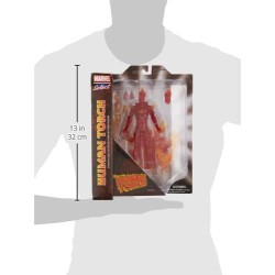 Figura Articulada Antorcha Humana (Human Torch) 18 cm Marvel Select