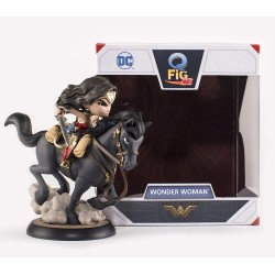 Figura QFig Max Wonder Woman en Caballo 15 cm DC