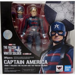 Figura Articulada Capitán América (John F. Walker) 15 cm Falcon y el Soldado de Invierno Marvel S.H. Figuarts