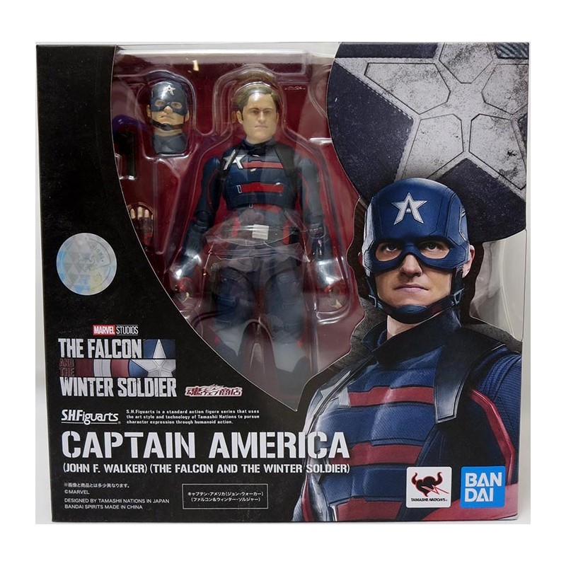 Figura Articulada Capitán América (John F. Walker) 15 cm Falcon y el Soldado de Invierno Marvel S.H. Figuarts