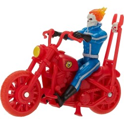 Figura Articulada Motorista Fantasma con Moto Retro Marvel Legends