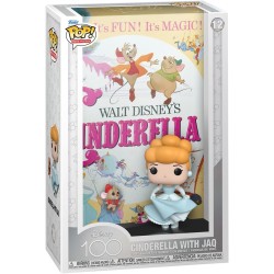 Figura POP Movie Posters Cenicienta con Jaq Disney (100 Aniversario)