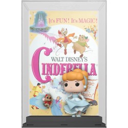 Figura POP Movie Posters Cenicienta con Jaq Disney (100 Aniversario)