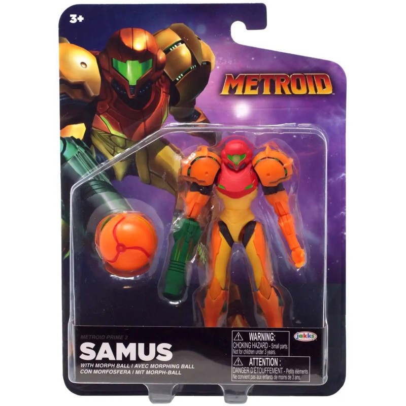 Figura Articulada Samus con Morfosfera Metroid Jakks