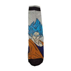 Pack 3 Calcetines Goku Saiyan Blanco, Gris y Azul Dragon Ball Super