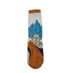 Pack 3 Calcetines Goku Saiyan Naranja, Blanco y Azul Dragon Ball Super