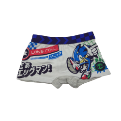 Pack 2 Boxers Niño Sonic Blanco y Azul Oscuro