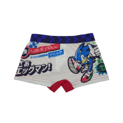 Pack 2 Boxers Niño Sonic Blanco y Azul Claro