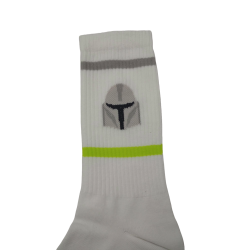 Calcetines Sport The Mandalorian Blanco Star Wars (Talla Única Adulto)