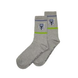 Calcetines Sport The Mandalorian Gris Star Wars (Talla Única Adulto)