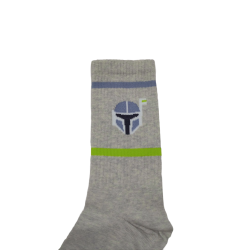 Calcetines Sport The Mandalorian Gris Star Wars (Talla Única Adulto)