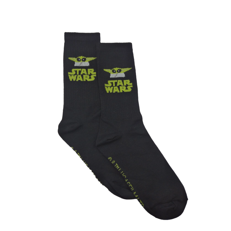 Calcetines Sport The Mandalorian Negro Star Wars (Talla Única Adulto)