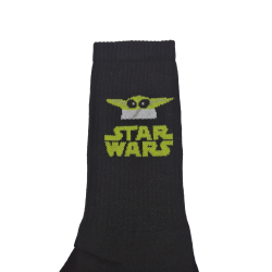 Calcetines Sport The Mandalorian Negro Star Wars (Talla Única Adulto)