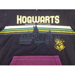 Sudadera Capucha Niño Azul Hogwarts Harry Potter