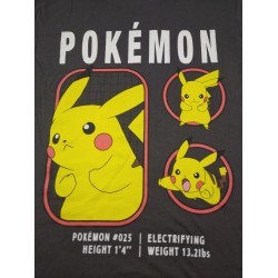 Camiseta Gris Pikachu Pokémon