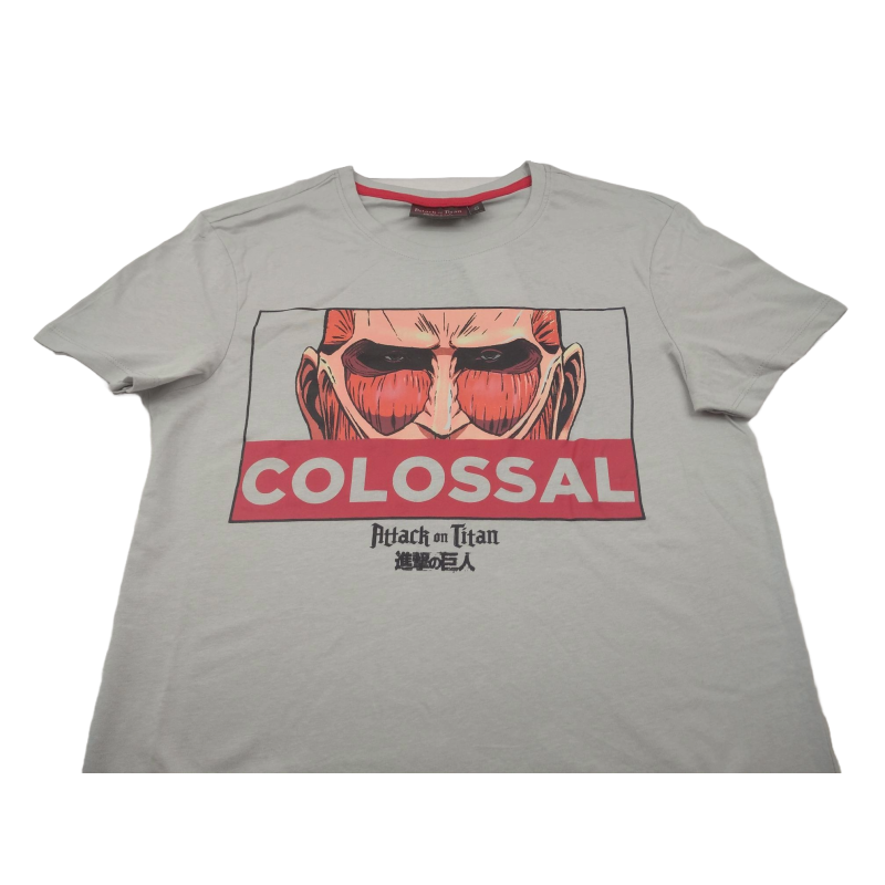 Camiseta Gris Colossal Ataque a los Titanes