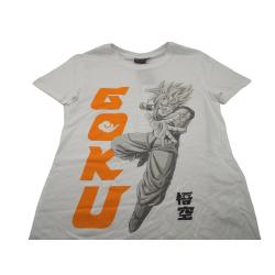 Camiseta Blanca Goku Dragon Ball Z