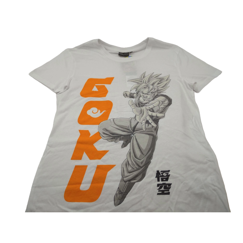 Camiseta Blanca Goku Dragon Ball Z