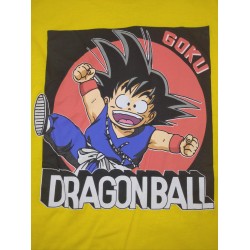 Camiseta Manga Larga Niño Amarilla Goku Dragon Ball