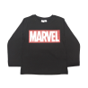 Camiseta Manga Larga Niño Negra Marvel