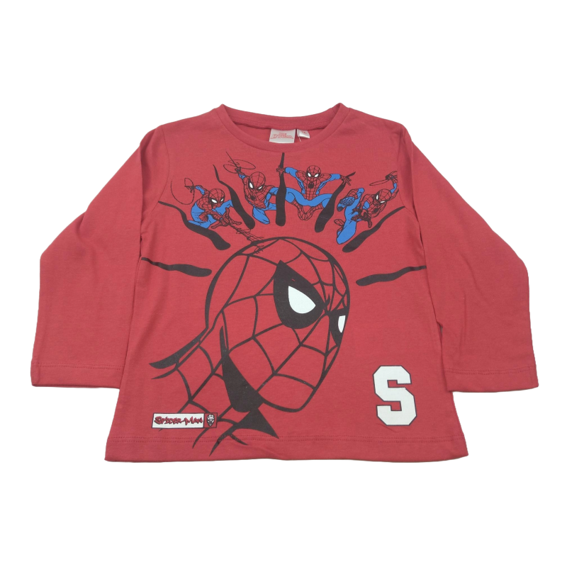 Camiseta Manga Larga Niño Roja Spider-Man Marvel