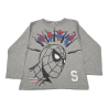 Camiseta Manga Larga Niño Gris Spider-Man Marvel