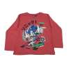 Camiseta Manga Larga Niño Roja Sonic