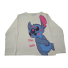 Camiseta Manga Larga Niña Blanca Stitch Disney