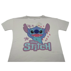 Camiseta Blanca Stitch Lilo & Stitch Disney