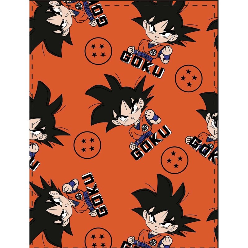 Manta Coralina Goku Dragon Ball Super 100 x 140 cm