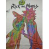 Camiseta Blanca Rick & Morty Colores