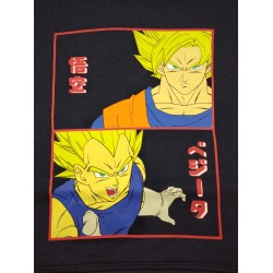 Sudadera Capucha Azul Oscura Goku y Vegeta Dragon Ball Z