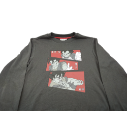 Sudadera Gris Goku y Vegeta Dragon Ball Super