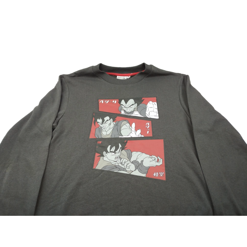 Sudadera Gris Goku y Vegeta Dragon Ball Super