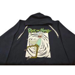 Sudadera Capucha Azul Oscura Rick Rick and Morty