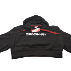 Sudadera Capucha Negra Spider-Man Marvel