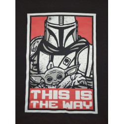 Sudadera Capucha Negra This is the Way The Mandalorian Star Wars