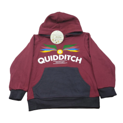 Sudadera Capucha Niño Roja Quidditch Harry Potter