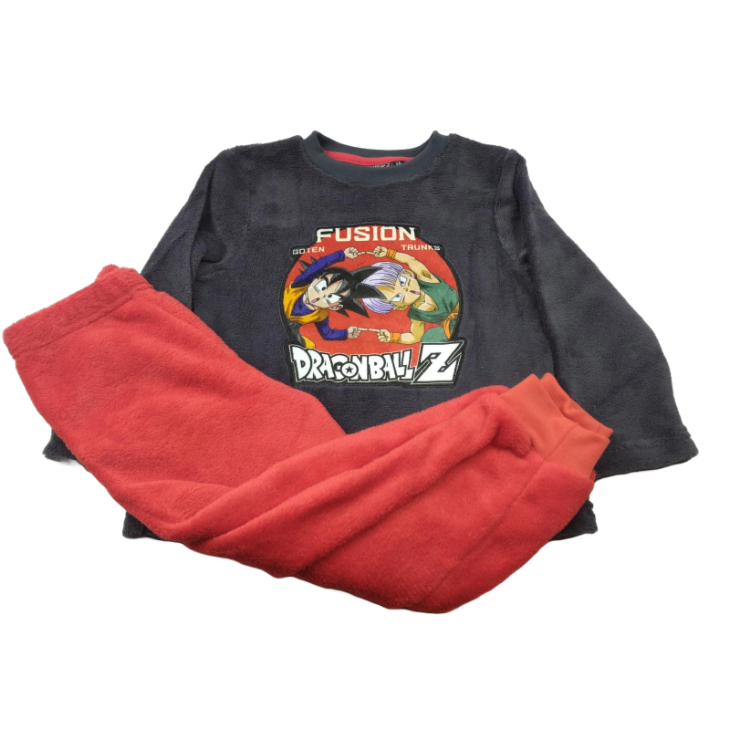 Pijama Largo Niño Coralina Rojo Fusión Dragon Ball Z