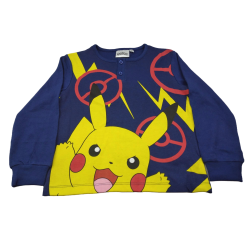 Pijama Largo Niño Azul Oscuro Pikachu Pokémon