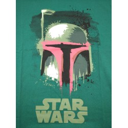 Camiseta Verde Casco Boba Fett The Mandalorian Star Wars