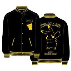 Chaqueta Bomber Negra Pikachu Pokémon