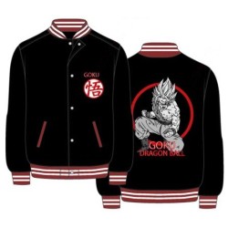 Chaqueta Bomber Negra Goku Dragon Ball Z