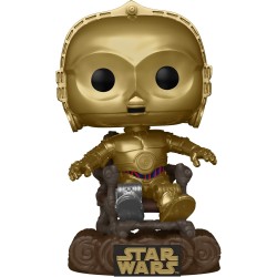 Figura POP C3P-O en Trono Star Wars El Retorno del Jedi (40 Aniversario)