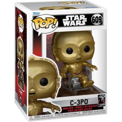 Figura POP C3P-O en Trono Star Wars El Retorno del Jedi (40 Aniversario)