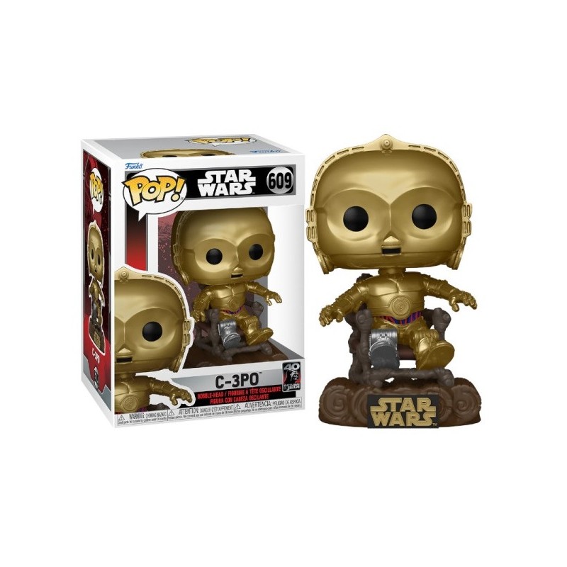 Figura POP C3P-O en Trono Star Wars El Retorno del Jedi (40 Aniversario)