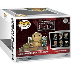 Figura POP Movie Moment Jabba el Hutt y Salacious B. Crumb Star Wars El Retorno del Jedi (40 Aniversario)