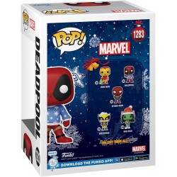 Figura POP Deadpool Holiday Marvel (Caja exterior un poco deteriorada)