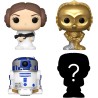 POP Bitty Pack 4 Figuras Princesa Leia Star Wars